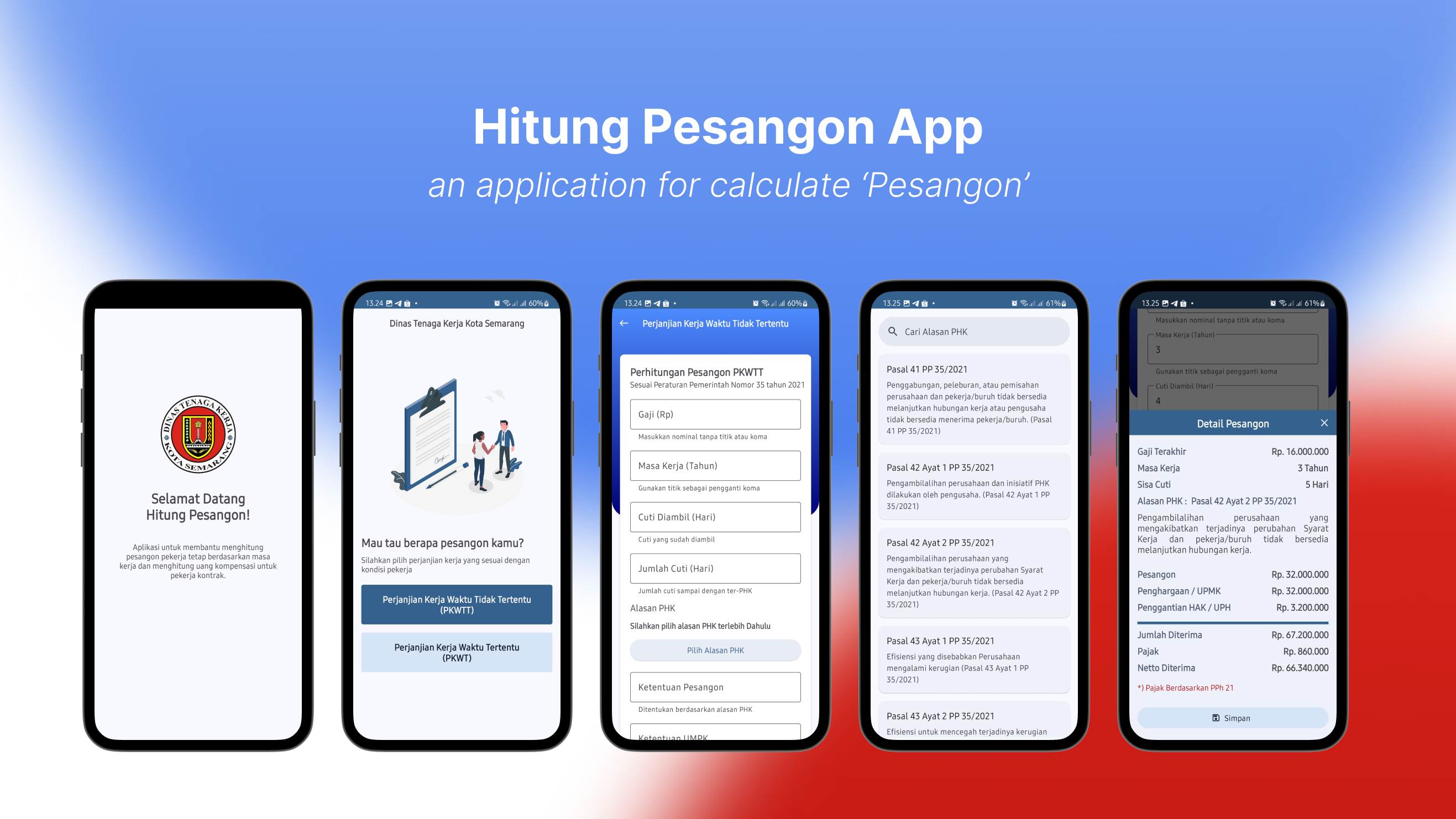 Hitung Pesangon App